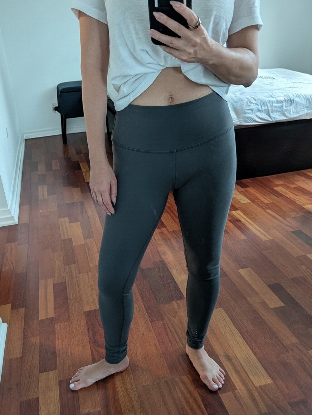 ALO Yoga Grey High-Rise Performance Leggings